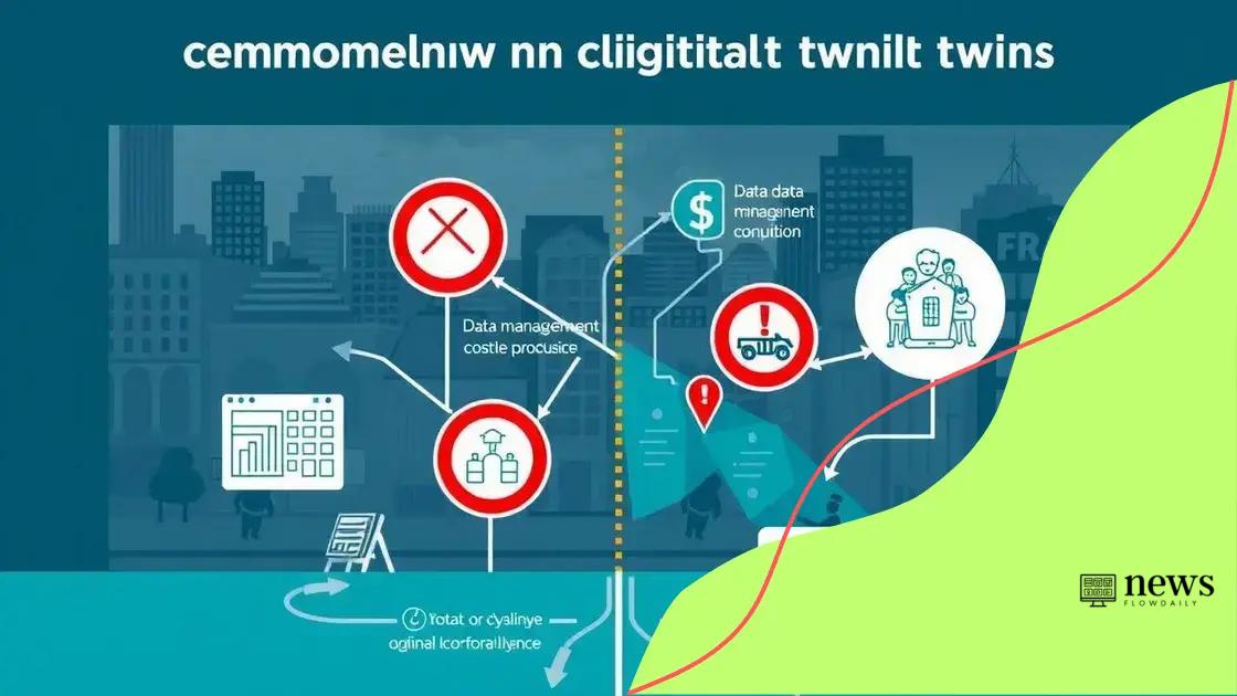 Challenges faced in implementing digital twins
